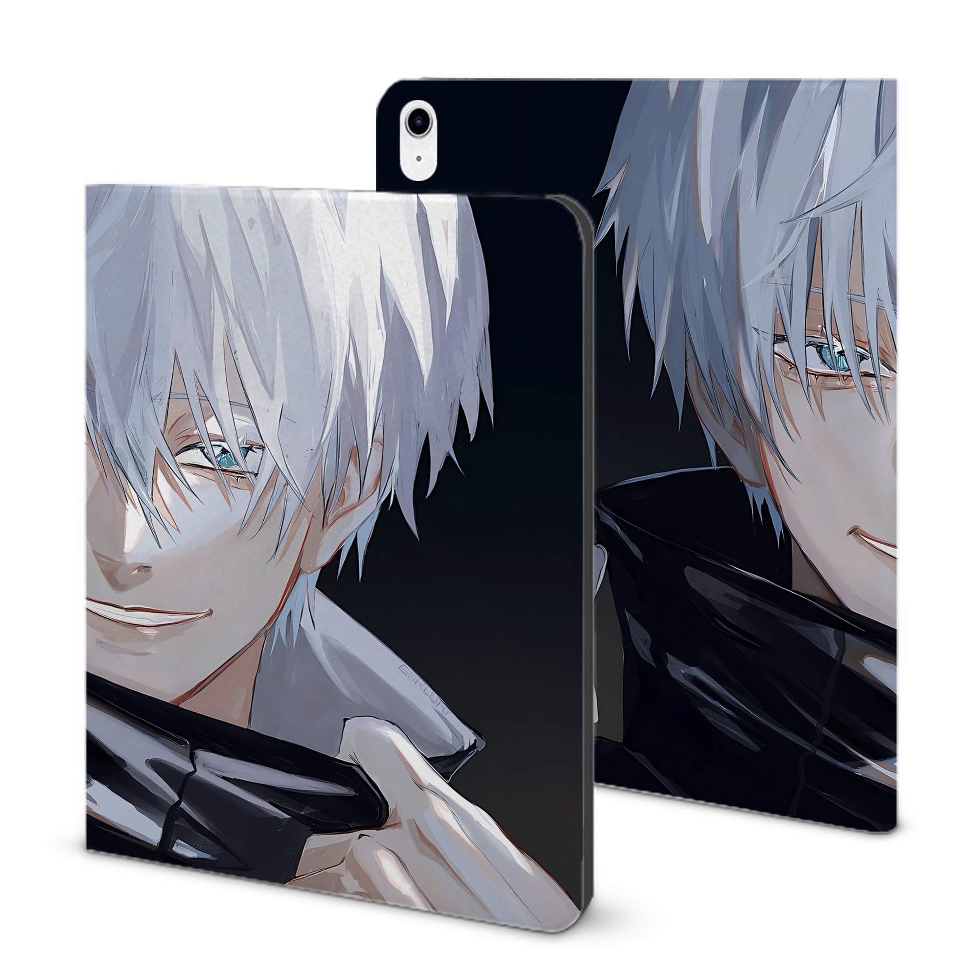 （画像用） 呪術廻戦 Jujutsu Kaisen IPad ケース ブック型 PUレザー TPU 耐衝撃 軽量 薄型 ペン収納なし 全面保護 IPad 各モデル対応